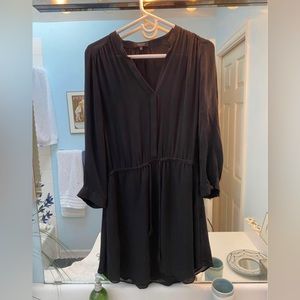 Babaton Black Silk Dress, M
